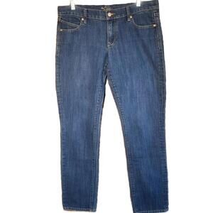 Old Navy Diva Low Rise Fit Med Wash Blue Denim Jeans Straight Leg - Size 10 Long